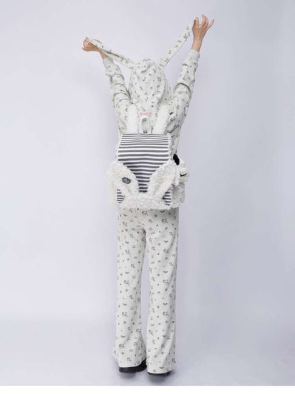 Rabbit Ears Fur Computer School Bag【s0000014615】