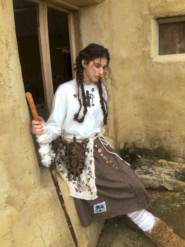 Forest Elf Print Long Sleeve T-Shirt【s0000014898】