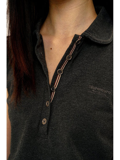 Webbing Polo Collar Slim T-Shirt【s0000016097】