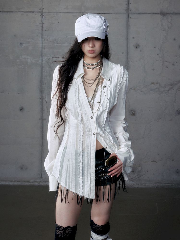 Scrappy Sunscreen Long Sleeve Shirt【s0000013470】