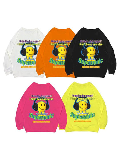 American Casual Street Smiley Loose Pullover [S0000010265]