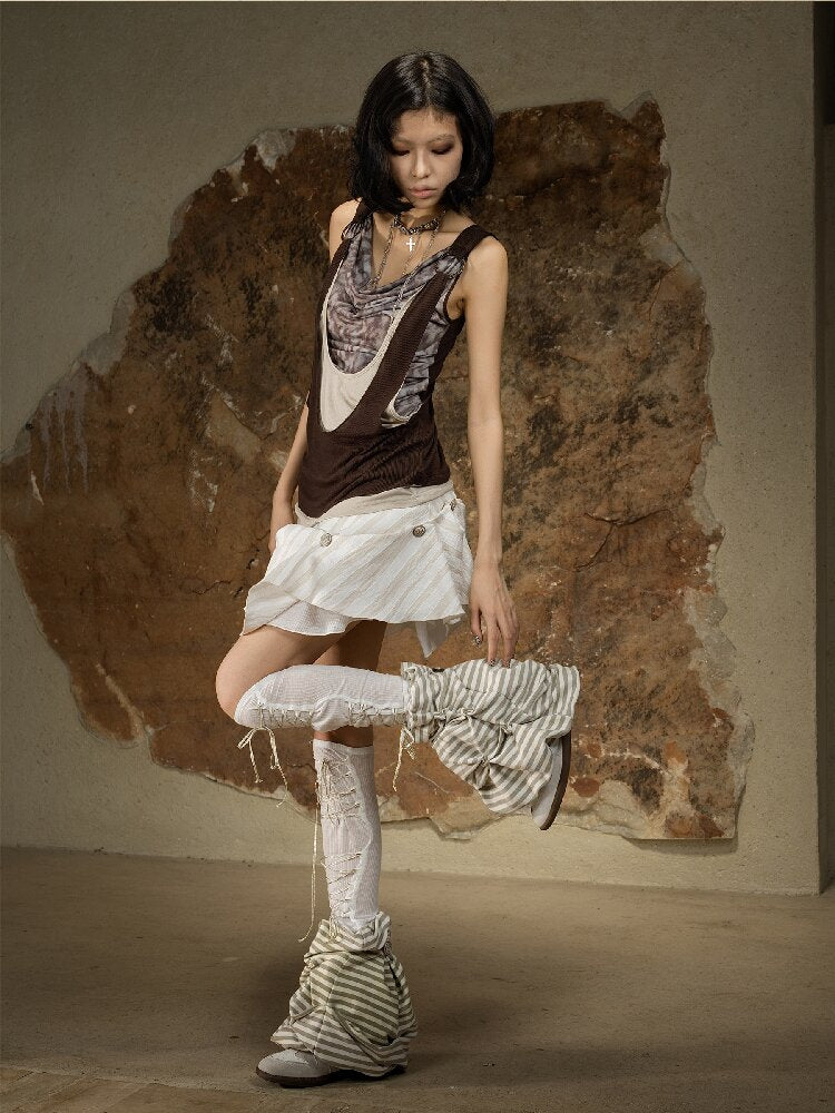 Original Irregular Sleeveless Vest Top【s0000016882】