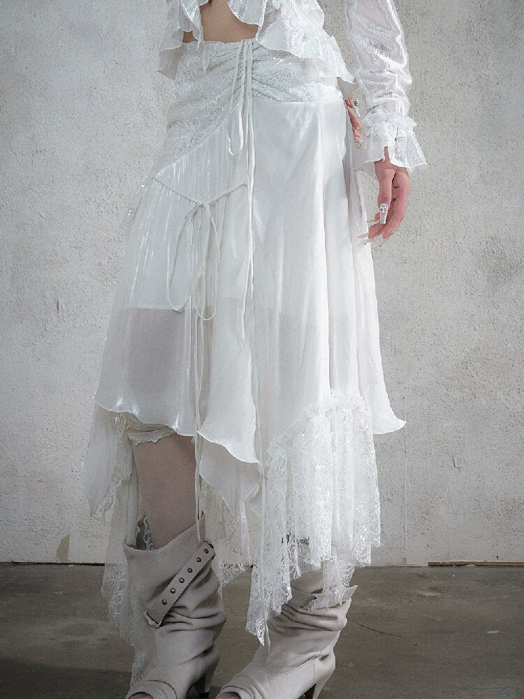Dreamy Heiress Lace Chiffon Dress【s0000017984】