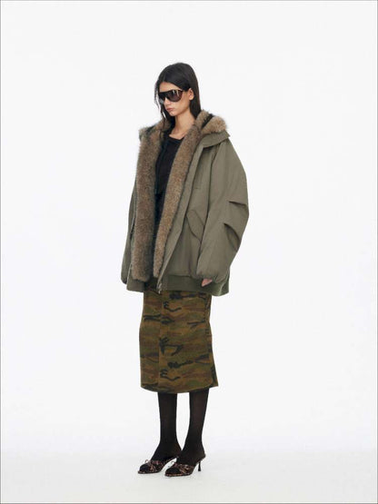 Plush Collar Warm Padded Jacket【s0000014872】