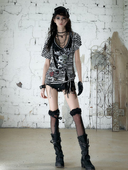 Vintage Punk Y2k Two-Piece T-Shirt【s0000017241】
