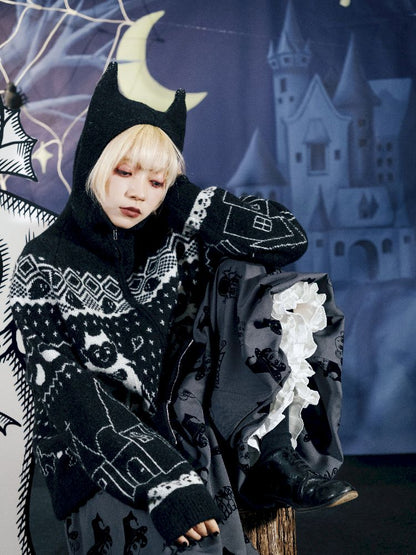 Cat Ears Devil's Tail Cardigan【s0000011559】