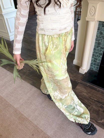 Loose elastic waist carrot leggings【s0000013517】