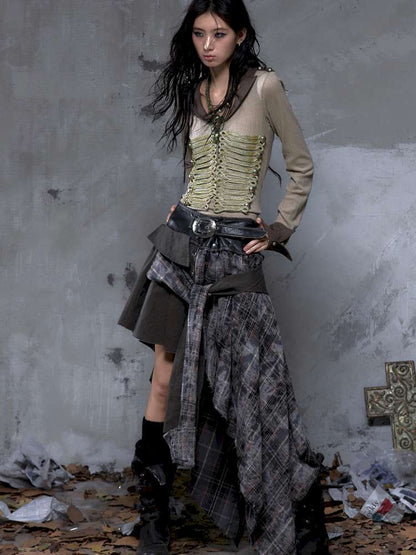 Vintage Punk Knight Slim Fit Shirt【s0000014652】