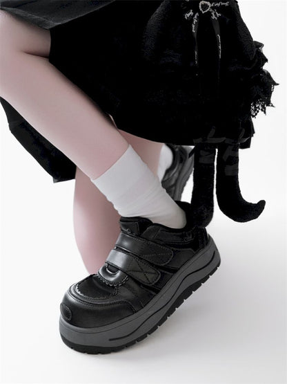 Lace-up thick-soled sneakers【s0000012963】