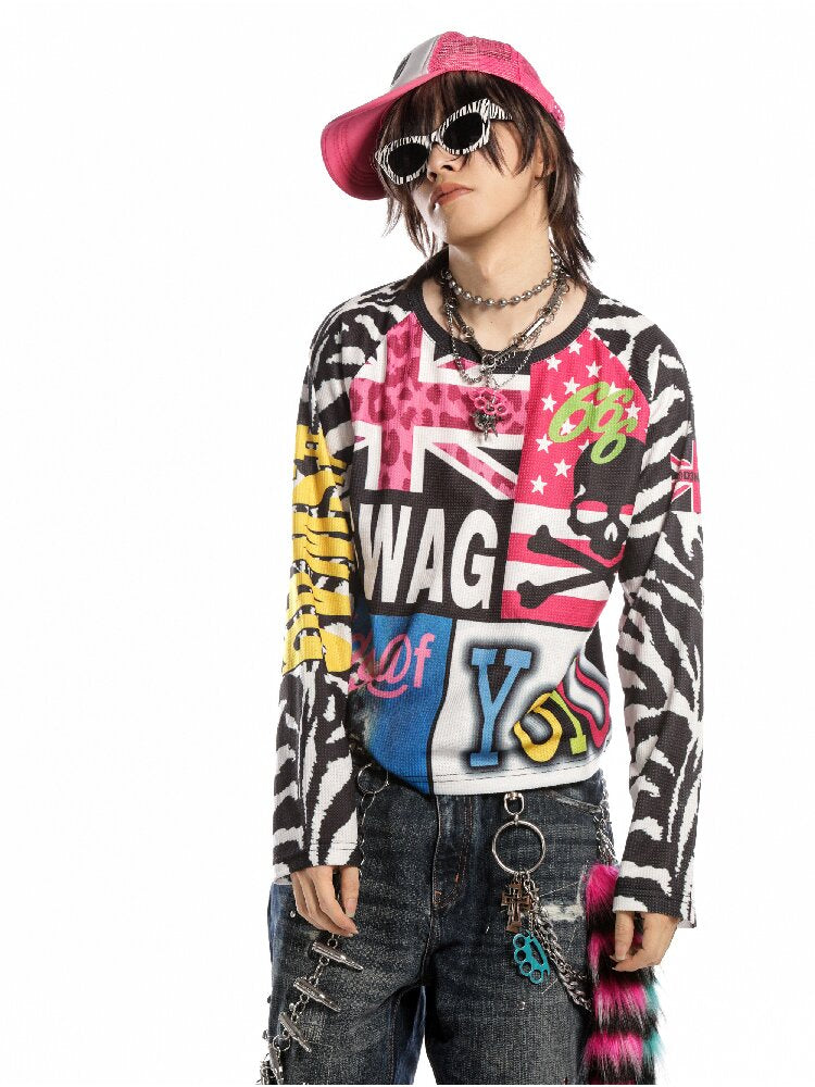 American Flag Skull Long Sleeve【s0000019127】