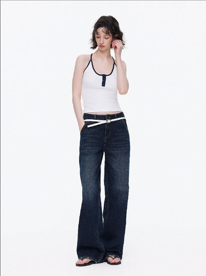 Contrast Slim Button Versatile Vest【s0000015921】