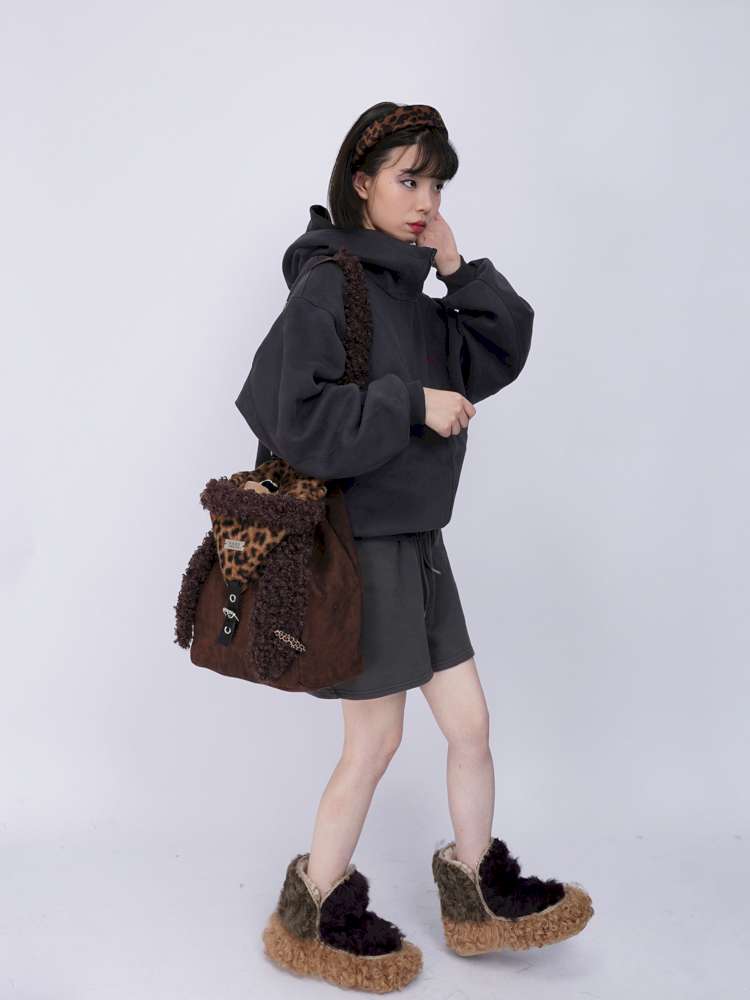 Rabbit Ears Cute Fur Crossbody School Bag【s0000014619】