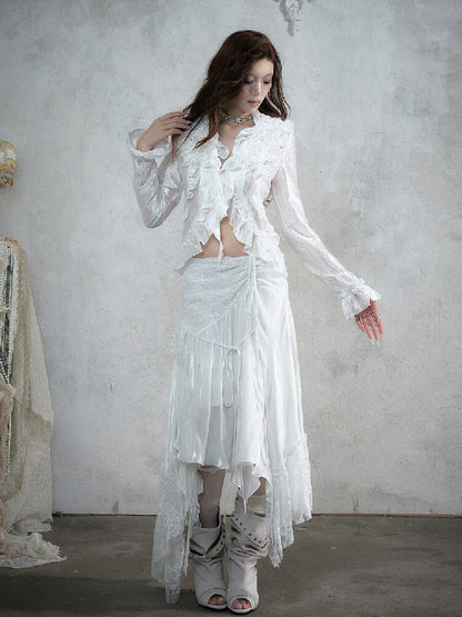 Dreamy Heiress Lace Chiffon Dress【s0000017984】