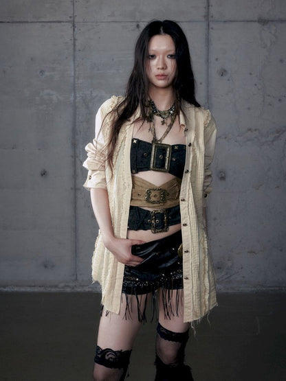 Scrappy Sunscreen Long Sleeve Shirt【s0000013470】