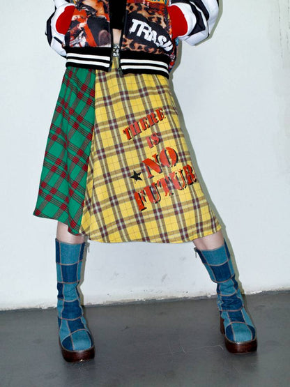 Vintage layered butt curtain skirt【s0000014378】