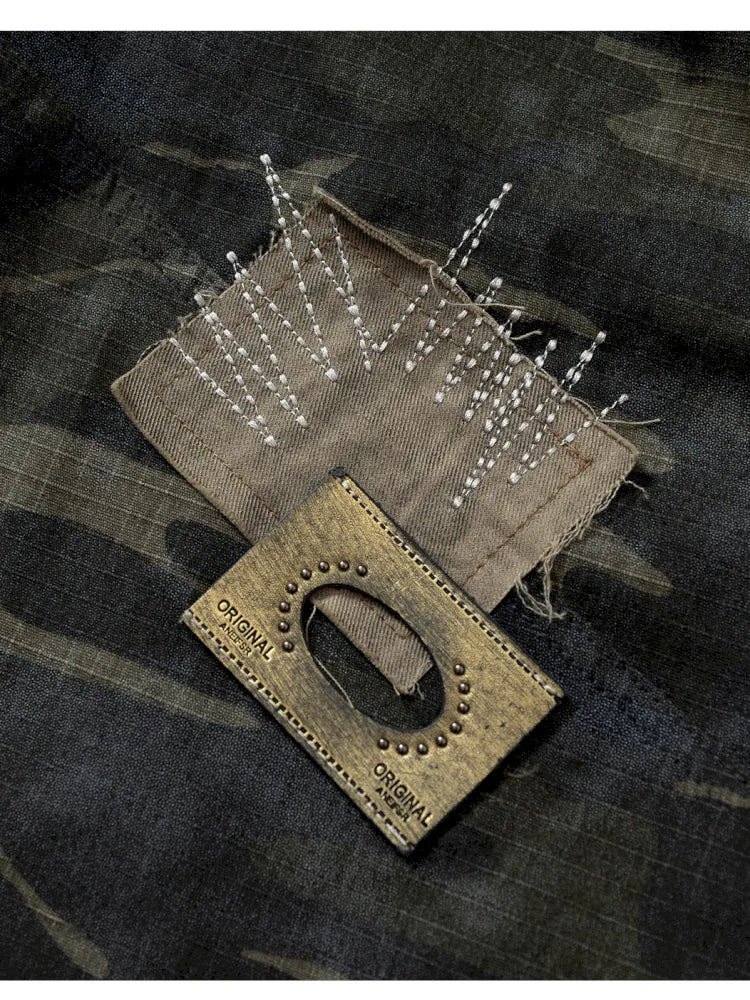 Embroidered Camo Pants【s0000014116】