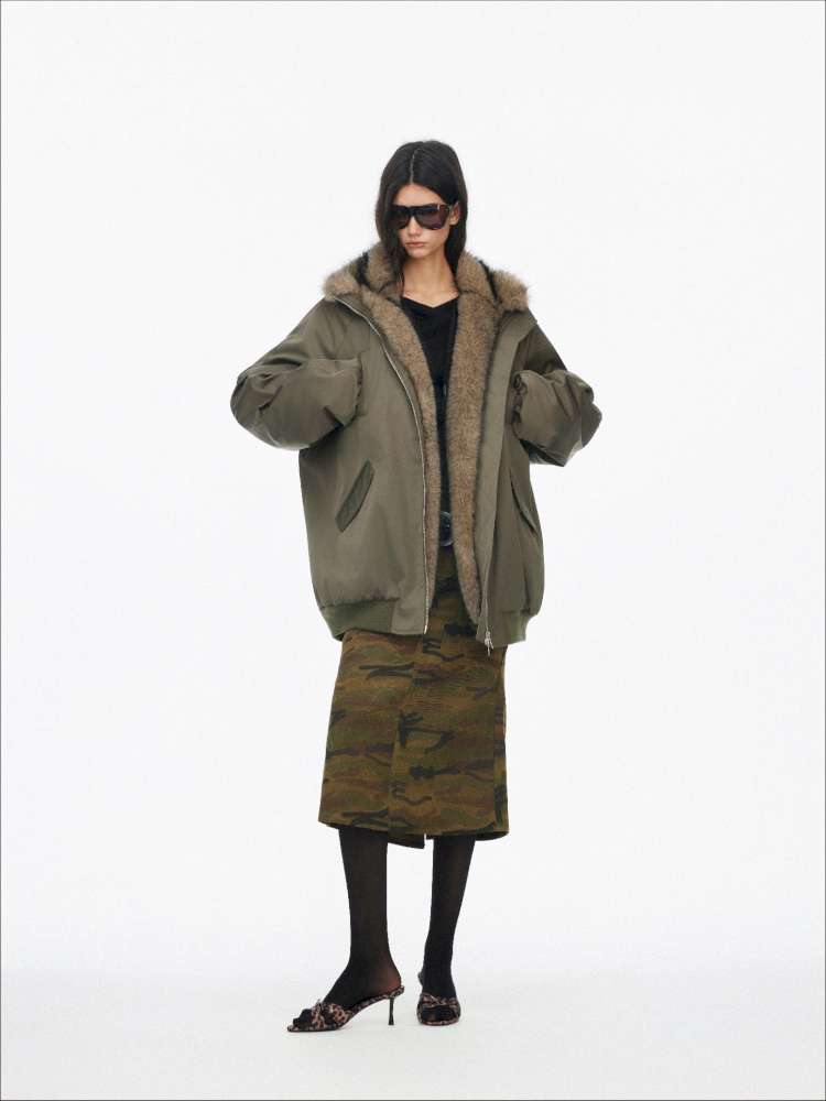 Plush Collar Warm Padded Jacket【s0000014872】