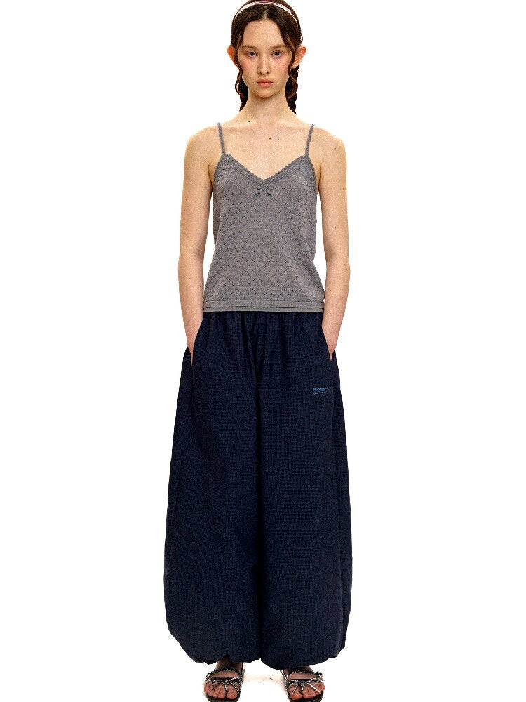 Breathable Lace Knit Top Skirt Set【s0000017442】