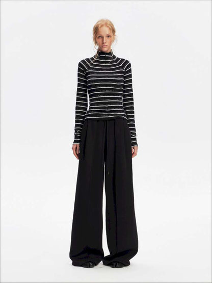 Vintage Striped Slim Knit Top【s0000015059】