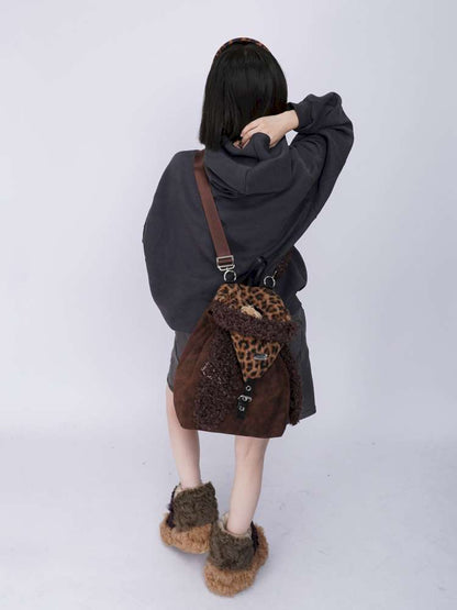 Rabbit Ears Cute Fur Crossbody School Bag【s0000014619】