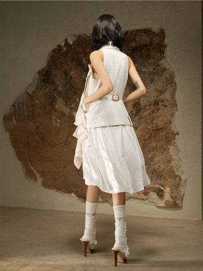 Sleeveless Halterneck Vest Shirt Top【s0000016885】