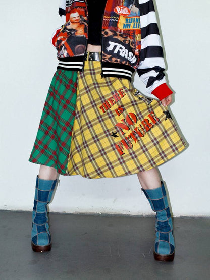 Vintage layered butt curtain skirt【s0000014378】