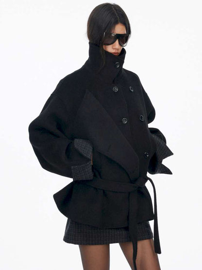 Wool Double Breasted Jacket Set【s0000015061】