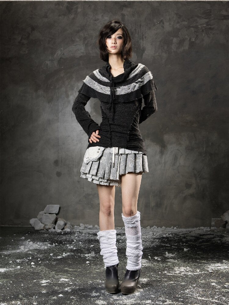 Multi-layer Pleated Short Skirt【s0000015951】