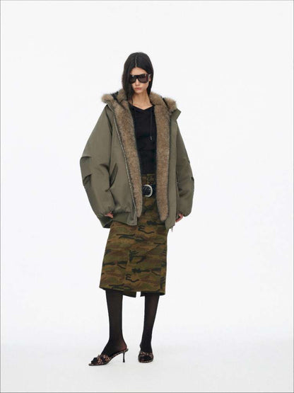 Plush Collar Warm Padded Jacket【s0000014872】