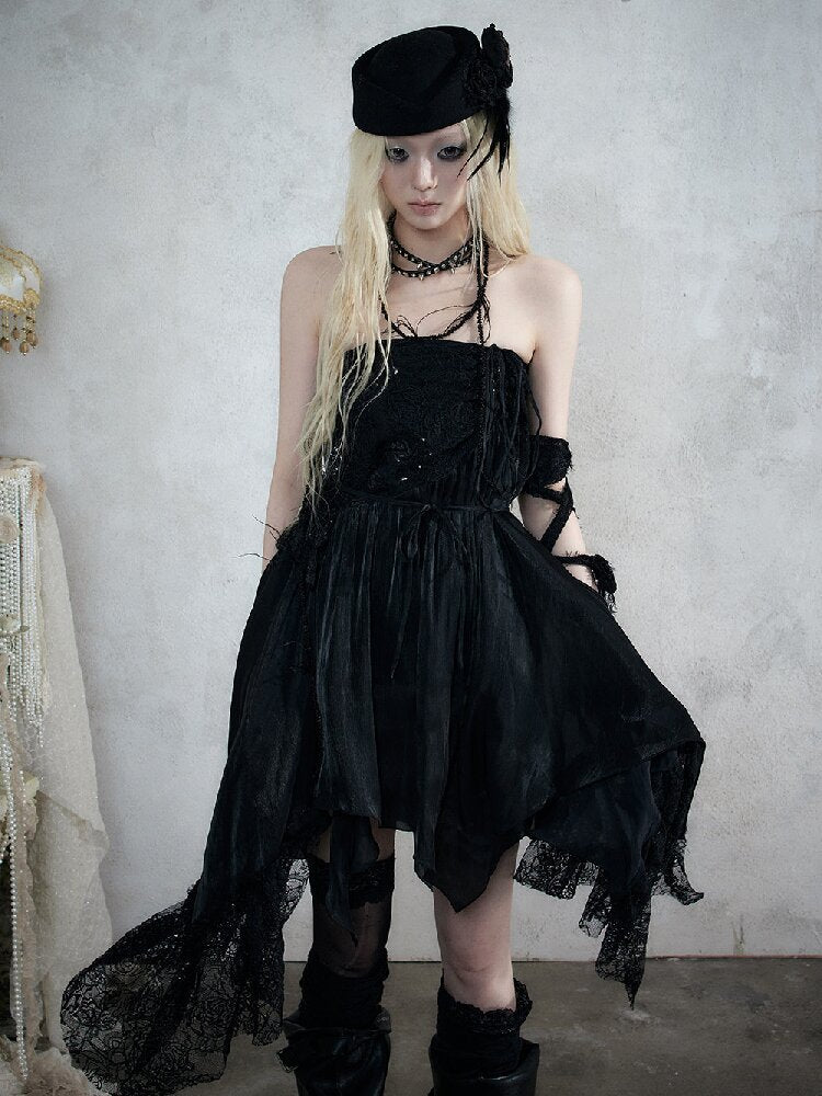 Dreamy Heiress Lace Chiffon Dress【s0000017984】