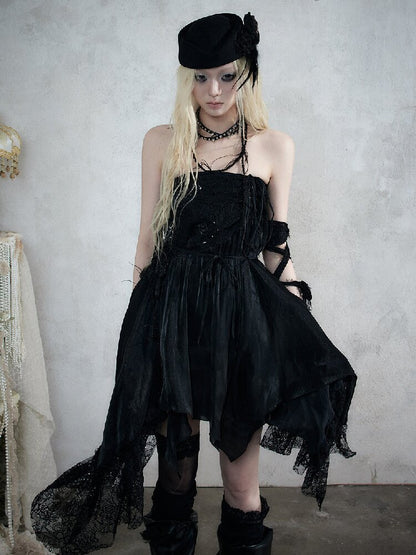 Dreamy Heiress Lace Chiffon Dress【s0000017984】