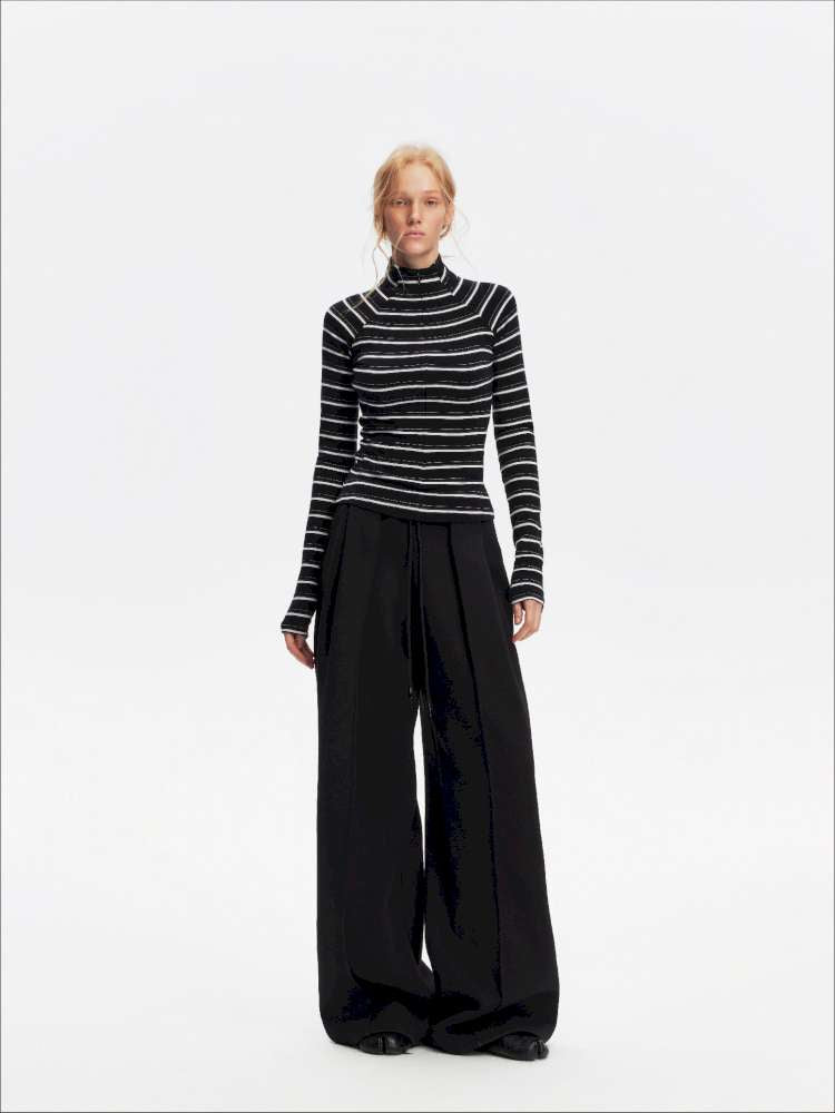 Vintage Striped Slim Knit Top【s0000015059】