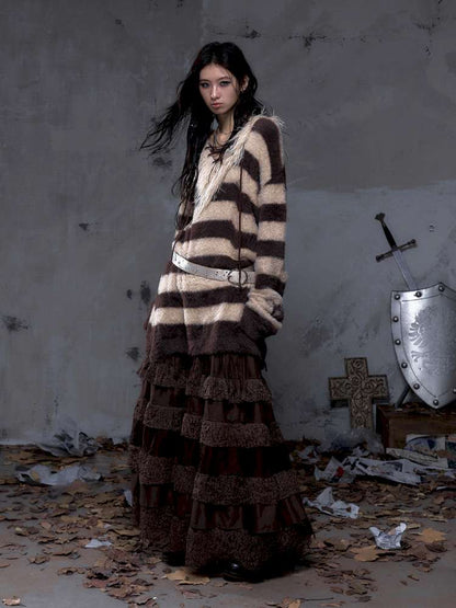 Long-Sleeve Striped Sweater【s0000014474】