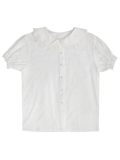 Short-sleeved cotton shirt【s0000012762】