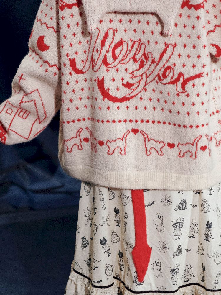 Cat Ears Devil's Tail Cardigan【s0000011559】