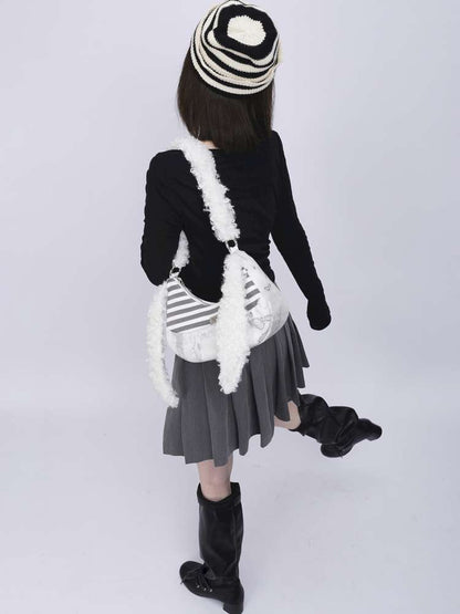 Rabbit Plush Versatile Commuter Crossbody Bag【s0000014618】