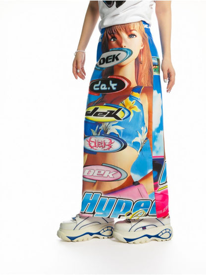 Y2K Stretch Casual Halter Long Skirt【s0000013521】