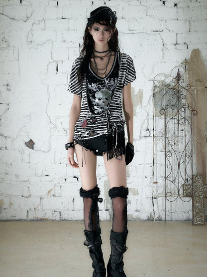 Vintage Punk Y2k Two-Piece T-Shirt【s0000017241】