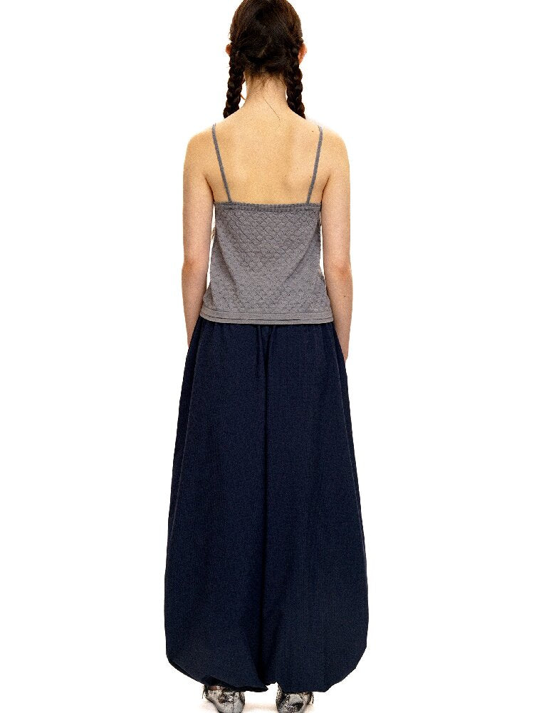 Breathable Lace Knit Top Skirt Set【s0000017442】