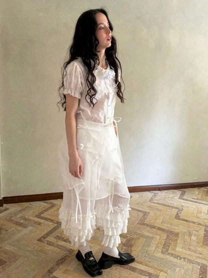 Doll Print Apron Diaper Cover【s0000012759】