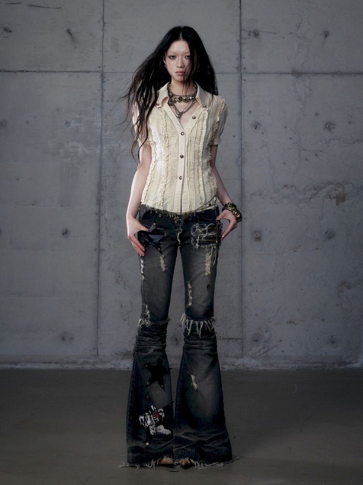 Scrappy Sunscreen Long Sleeve Shirt【s0000013470】