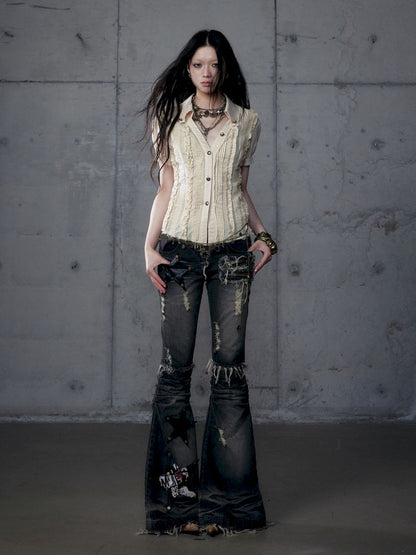 Scrappy Sunscreen Long Sleeve Shirt【s0000013470】