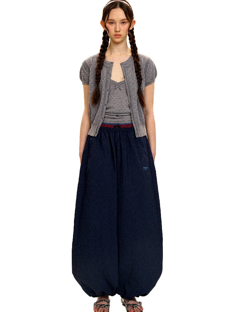 Breathable Lace Knit Top Skirt Set【s0000017442】