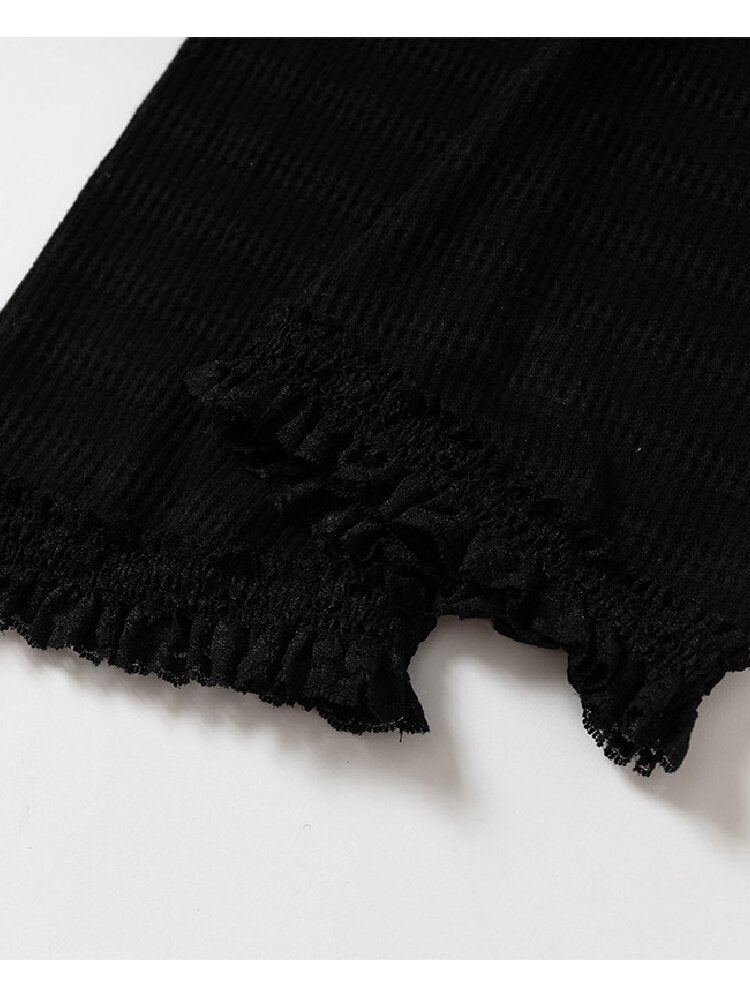 Lace Rhinestone Knit Leg Covers【s0000019164】
