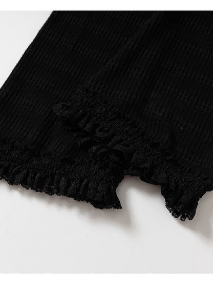 Lace Rhinestone Knit Leg Covers【s0000019164】