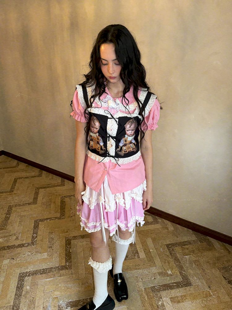 Double-layer bow-tie short skirt【s0000012764】