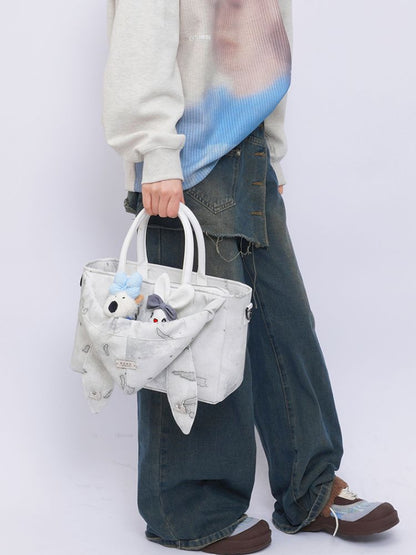 Wild Setting Rabbit Rabbit Tote Bag【s0000013259】
