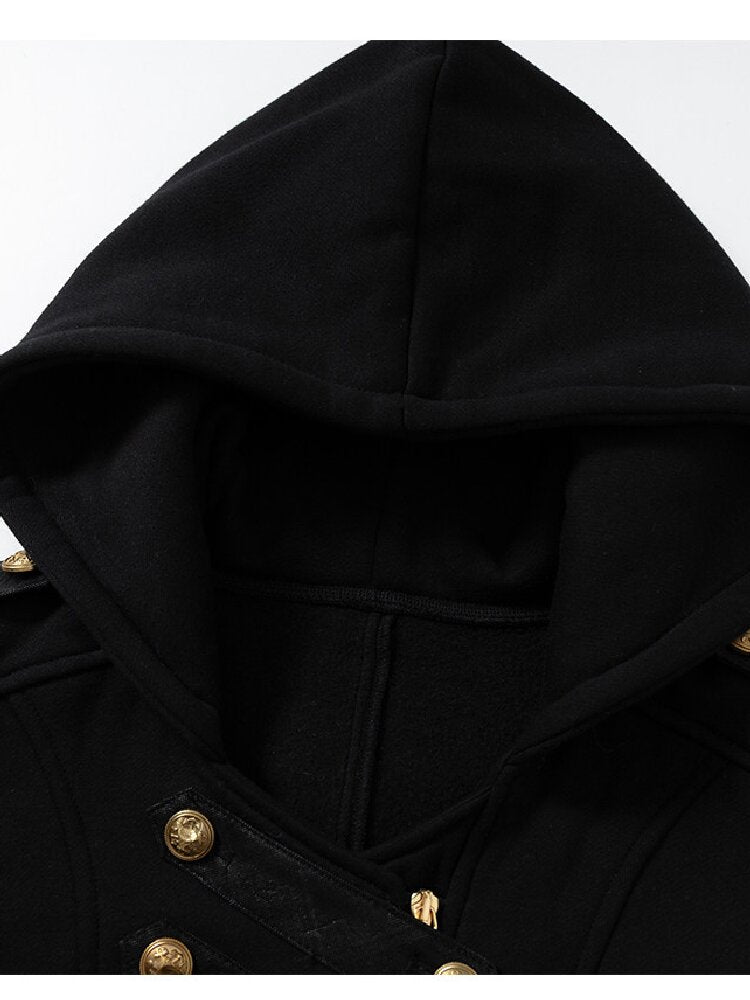 Hooded Fleece Napoleon Jacket【s0000019155】