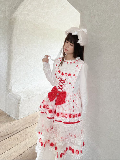 Lace Collar Long Sleeve Top【s0000018536】