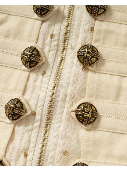 Slimming faux two-piece vest halter top【s0000012798】